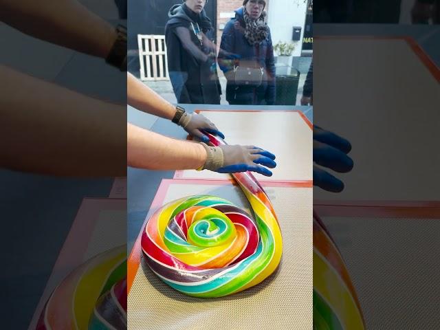 The Biggest Lollypop Ever Made  #candy #diy