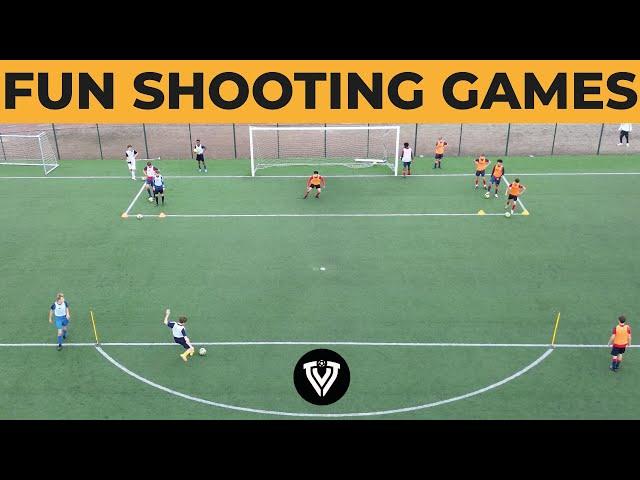 3 Fun Shooting Games | Football - Soccer Exercises | U13 - U14 - U15 - U16