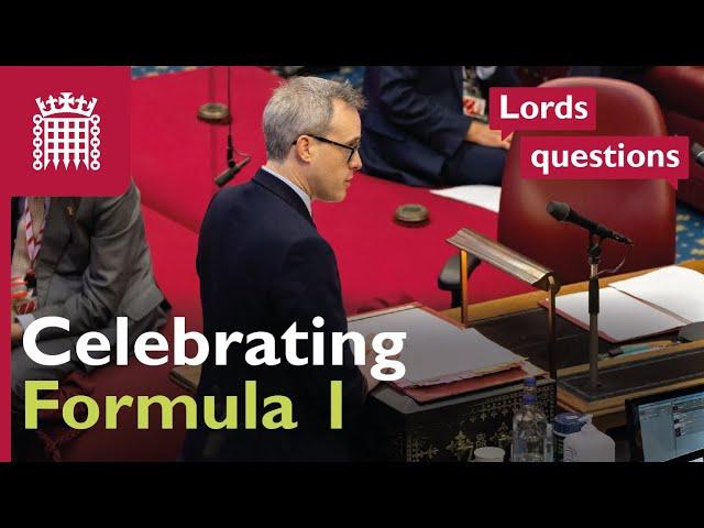 Marking 75 years of Formula 1 | House of Lords