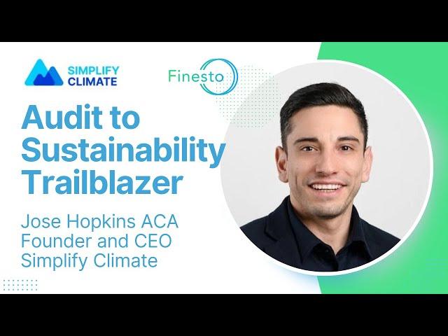 Jose Hopkins, Founder and CEO of Simplify Climate