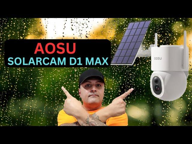 AOSU SOLARCAM D1 MAX SECURITY CAMERA AMAZING RESOLUTION  FULL REVIEW