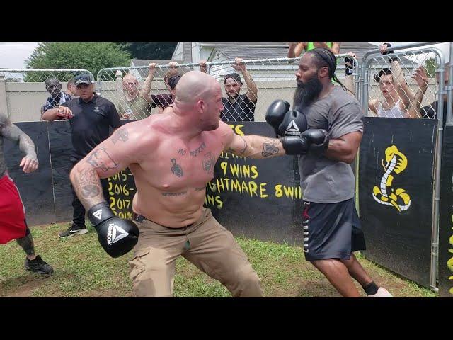 SKINHEAD vs STREET FIGHTER PRISON BEEF DIRTIEST HEAVY WEIGHT KO