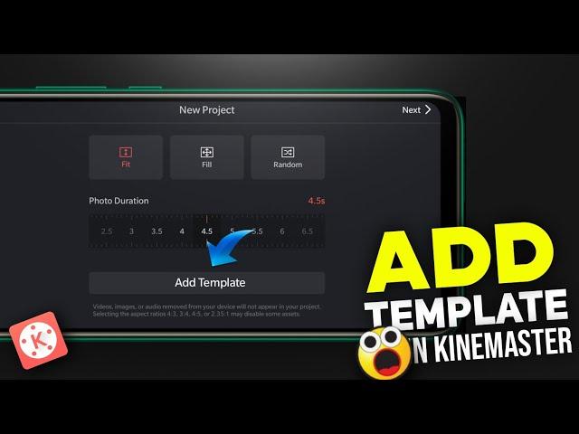 How to import/export template in Kinemaster | Kinemaster free template |