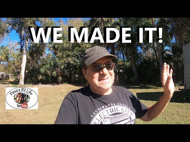 We Made It To Florida - Another Great Travel Day! - Winter RV Traveling Across America