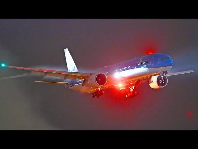 SPECTACULAR NIGHT PLANESPOTTING At Schiphol Airport - 55 MINS Of Pure Aviation