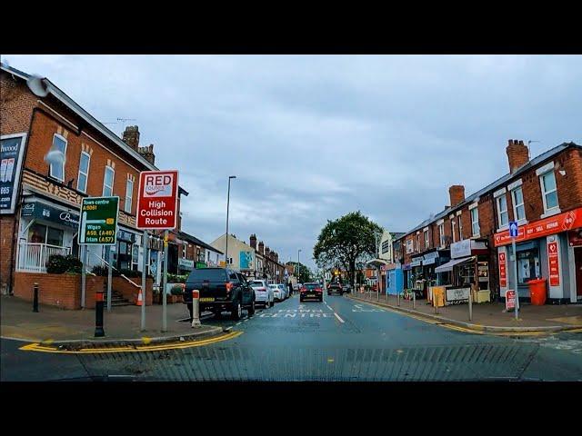 Driving in Warrington - England