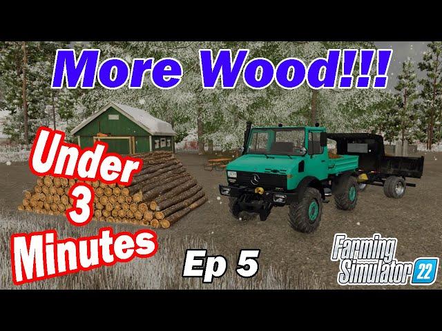 Adding MORE Wood Production - Ep 5 - 3 Minute Shorts