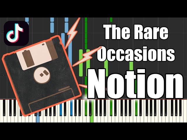 The Rare Occasions - Notion (Piano Cover)