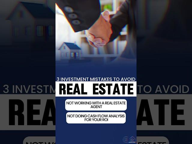 Avoid These Common Investment Mistakes in Real Estate!  #realestate