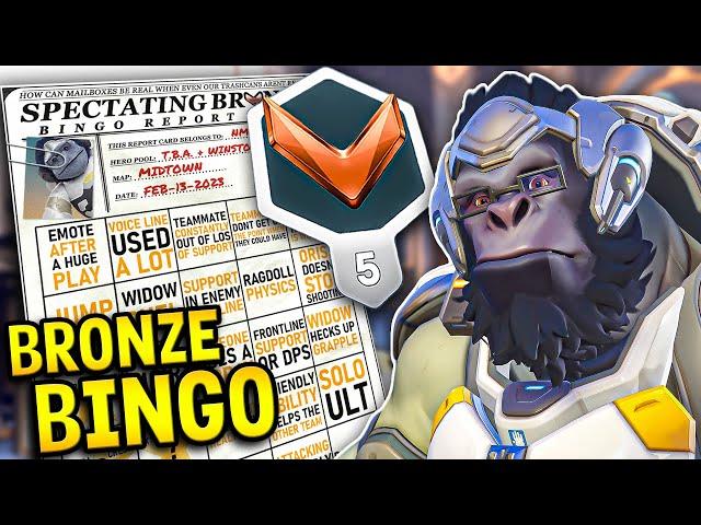 Overwatch 2 Bingo: Spectating BRONZE Winston!