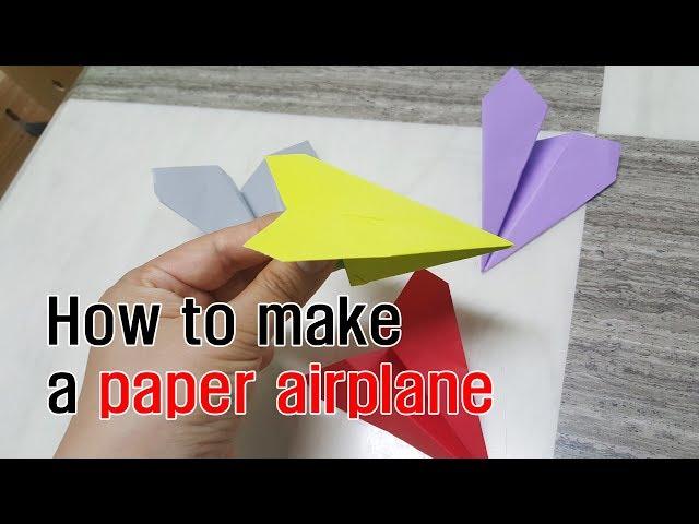 How to make a paper airplane / making an airplane