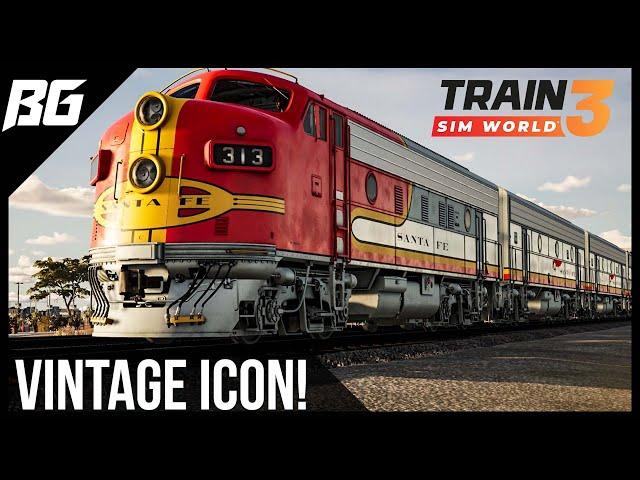 Classic Santa Fe Railroad F7 | Train Sim World 3 | Cajon Pass