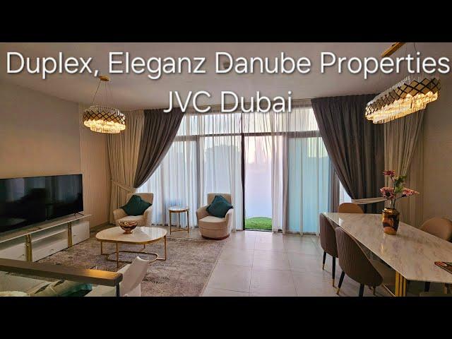 Furnished Duplex 2bhk, 2.8 Million Dirhams, 6.50 Crore INR, Eleganz by Danube Properties,JVC, Dubai