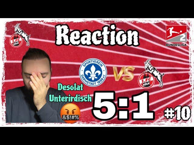 1. FC Köln blamiert sich mit 1:5 in Darmstadt! Katastrophale Defensive.. ich bin sprachlos #Reaction