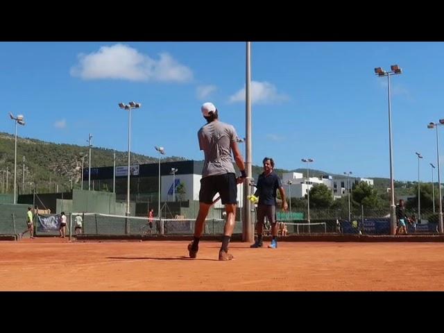 Practicing  tennis serve - vilas academy