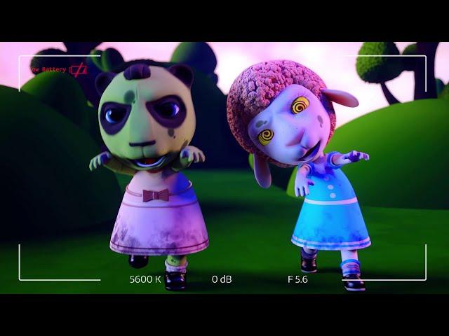 The Child Filmed a Zombies on Camera | Monsters Walking | Don't Be Afraid Kids | Animation for Kids