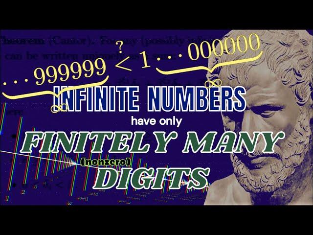 Infinite numbers have only finitely many (nonzero) digits