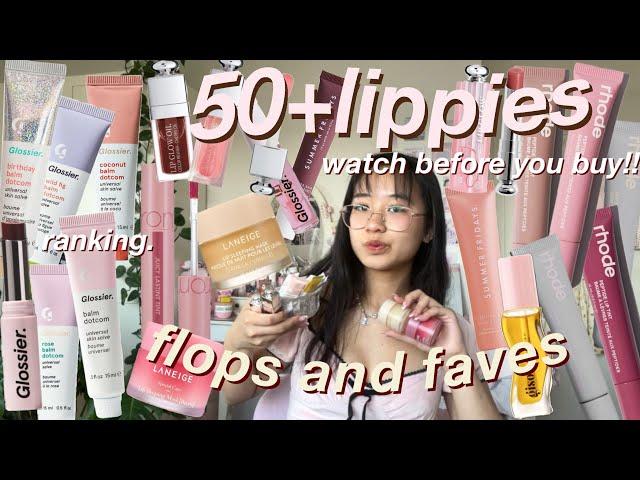  I have 50+ VIRAL lip products..LET’S RANK THEM (watch BEFORE you buy) Rhode, Glossier, Laneige..