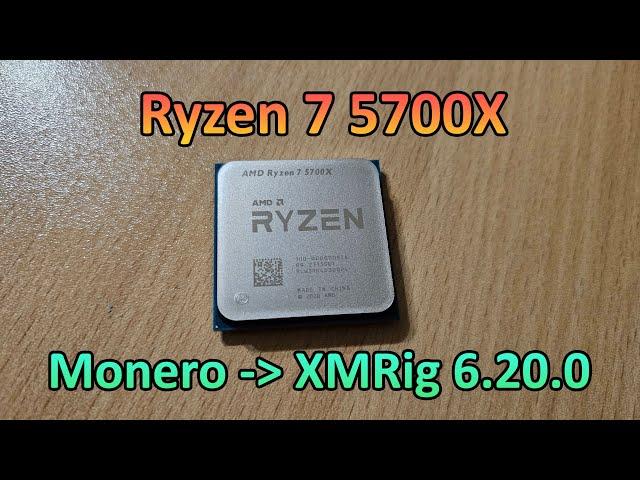 AMD Ryzen 7 5700X - Monero Hashrate & Profit (XMRig 6.20.0)