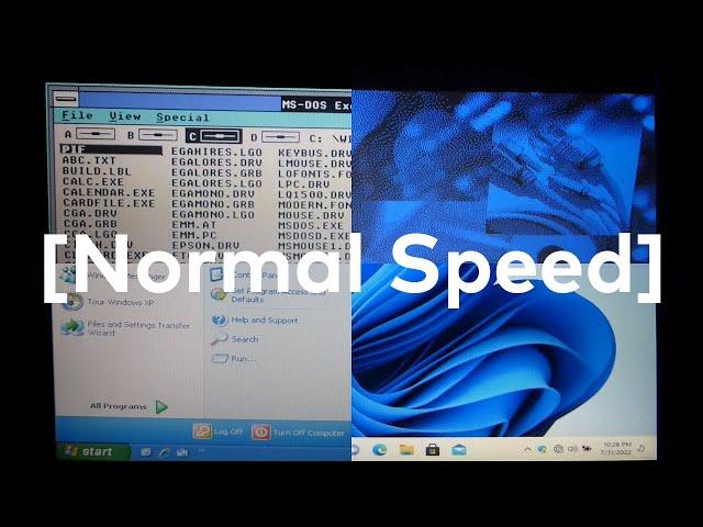 Upgrading From Windows 1.0 To Windows 11 On Real Hardware - Normal Speed