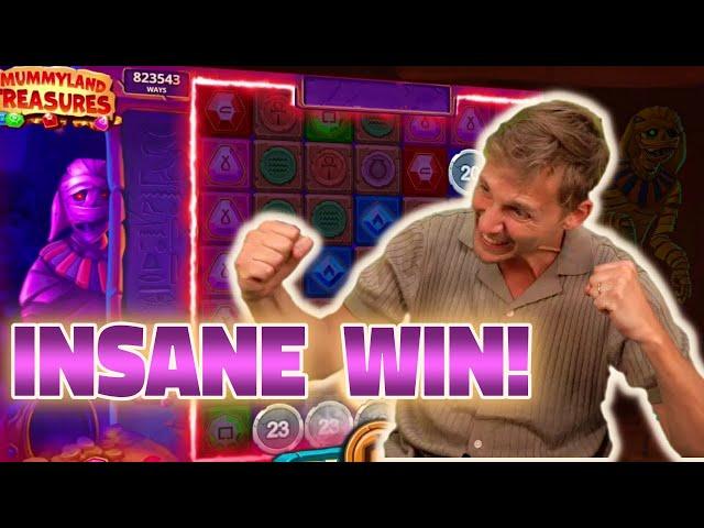 CASINODADDY'S INSANE BIG WIN ON MUMMYLAND TREASURES (Belatra Games) SLOT