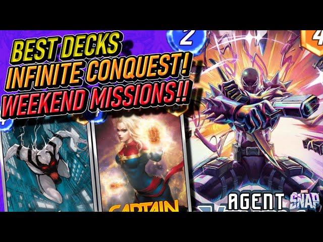 Crush the Meta with these MUST PLAY Infinite Conquest and Weekend Mission Decks! Marvel Snap