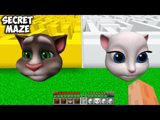 I Found Secret TOM and ANGELA MAZE in Minecraft - Minecraft animations