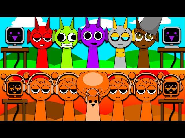 Incredibox Sprunki Durple Vs Incredibox Sprunki Orange Normal Version