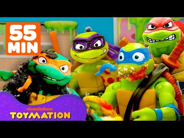 Ninja Turtles Messiest, Slimiest, and Muddiest Moments!  | TMNT Toys | Toymation