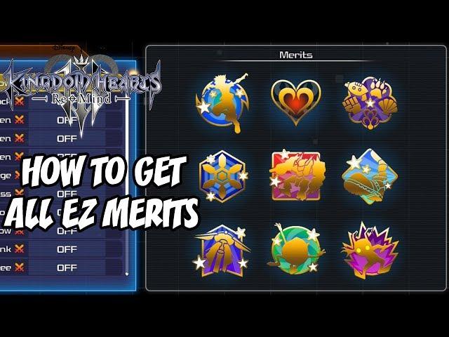 Kingdom Hearts 3 ReMind - All-rounder Trophy - HOW TO COMPLETE ALL EZ MERITS!