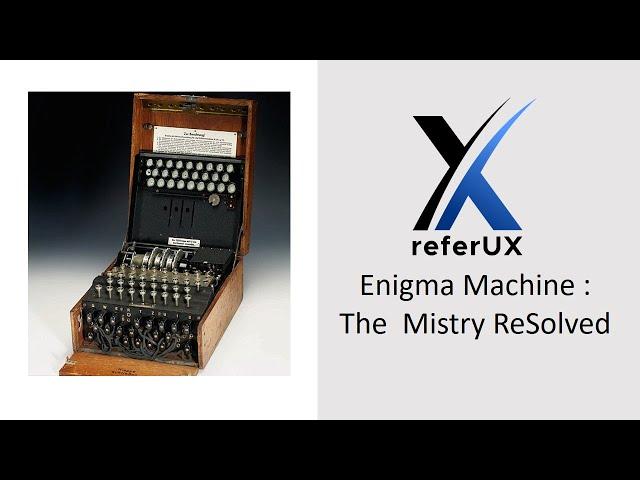 Enigma Machine : The Mistry ReSolved