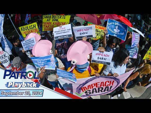 TV Patrol Playback | September 23, 2024