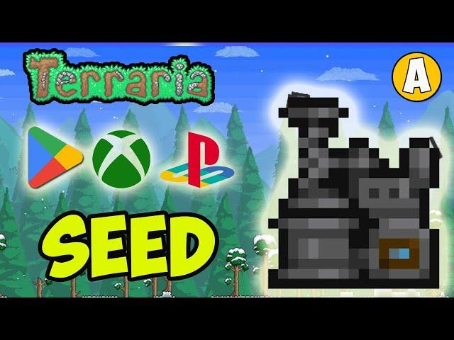 Terraria how to get EXTRACTINATOR fast (SEED for 1.4.4.9.5) [Android, XBOX One, PS 4, Switch] (EASY)