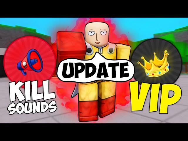 NEW Gamepass UPDATE Kill Sounds and VIP in Roblox The Strongest Battlegrounds