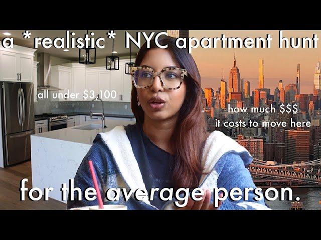 A *REALISTIC* NYC APARTMENT HUNT ALL UNDER $3,100: how much $$$ you pay to move to nyc + tips