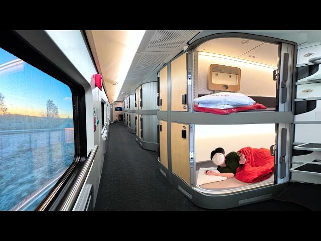 12 Hours on World’s First Capsule Hotel Sleeper Train! | Austria-Germany