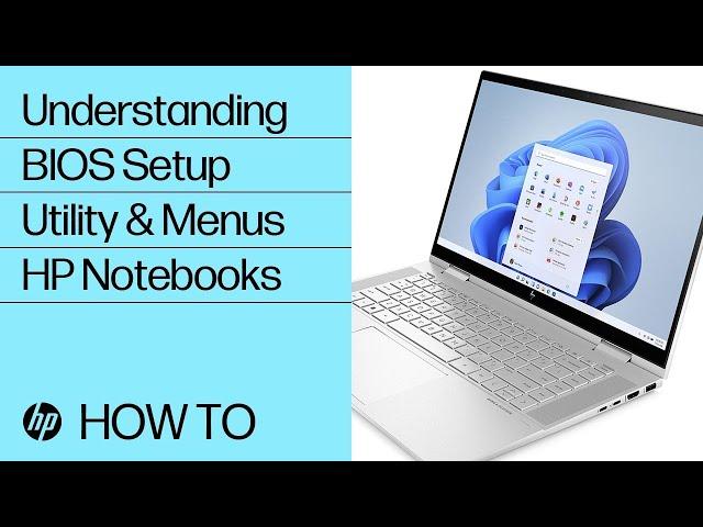 Understanding the BIOS Setup Utility and Menu Options | HP Support