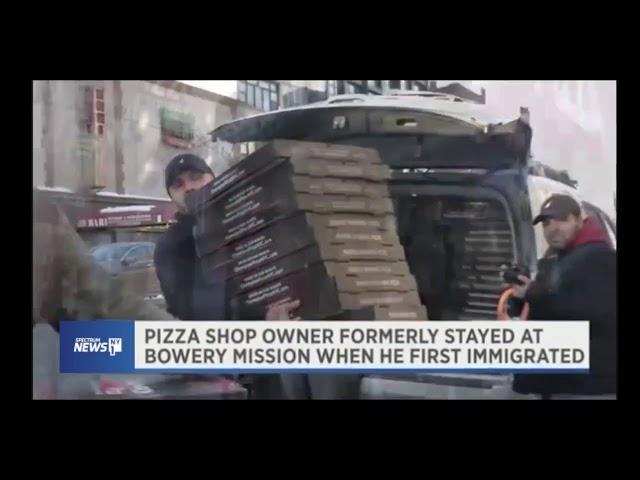Owner of Champion Pizza  helping the homeless people cause he was one of them