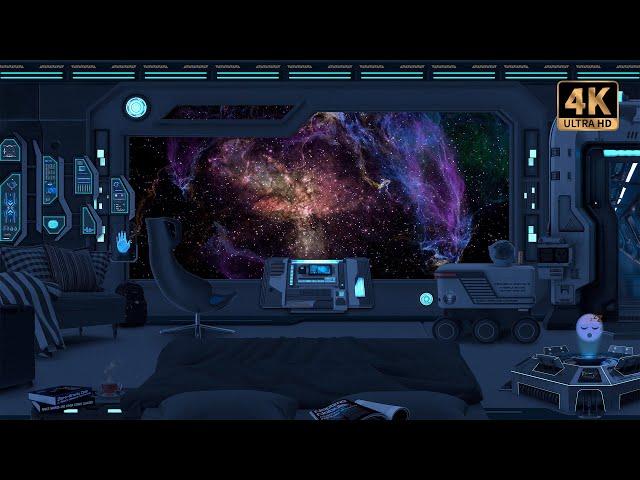 Travel the Universe: An 8 Galaxy Space Ambience for Sleep with Deep Rumble Engine Sounds | 4K ‍🪐