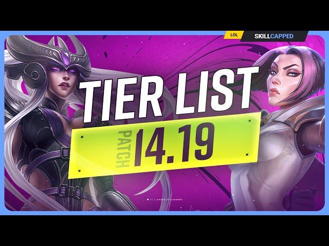 NEW TIER LIST for PATCH 14.19 - MASSIVE ITEM UPDATE! - League of Legends