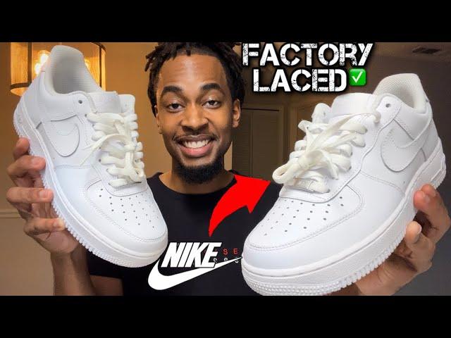 HOW TO FACTORY LACE AIR FORCE 1 (The Easiest Way)