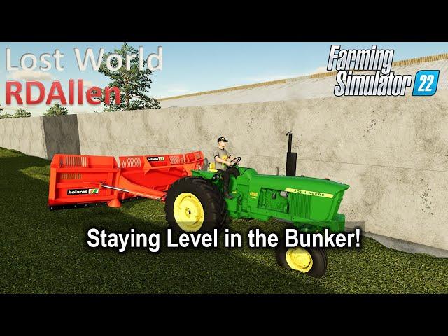 Staying Level in the Bunker | E53 Lost World | Farming Simulator 22