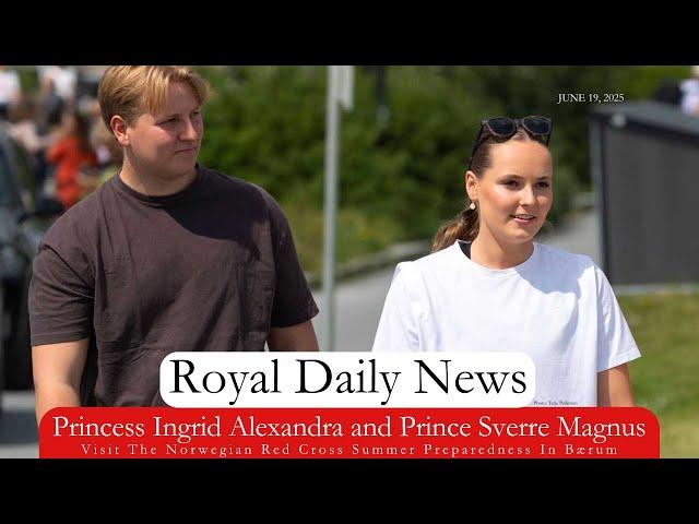 Princess Ingrid Alexandra And Prince Sverre Magnus Of Norway Visit The Red Cross And More #RoyalNews