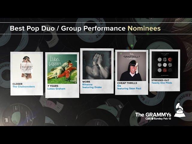 Best Pop Duo / Group Performance Nominees | The 59th GRAMMYs