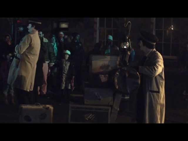 Festival of Light Huddersfield Sat 7 Dec 13 12 Curious Cargo   The Lost Luggage Porters