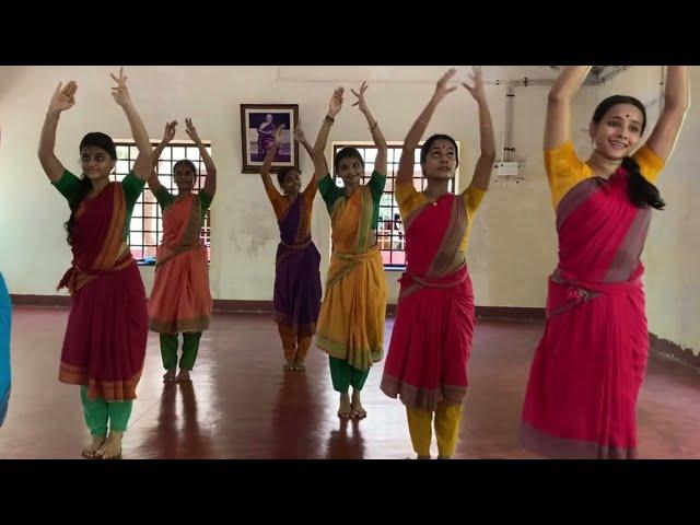 MANAVI VARNAM/SHANKARABHARANAM/BHARATNATYAM/CLASS PRACTICE/KALAKSHETRA FOUNDATION