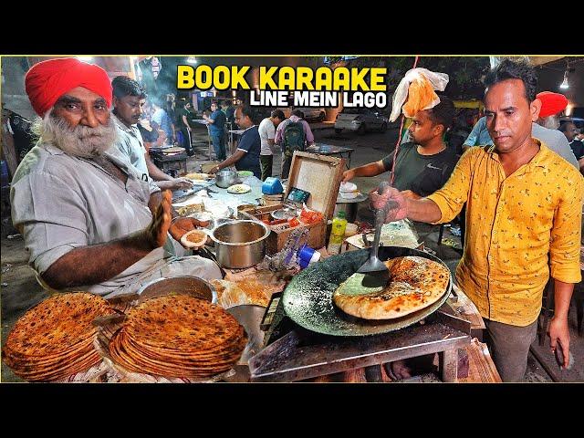 LATE NIGHT Delhi Street Food  ITO Heavy Duty Parathe, Sadar Bazar Palak Rajma Chawal, Shahi Thali