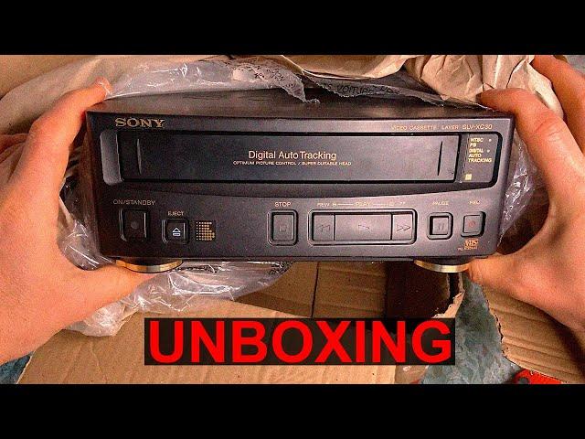 Back to 1994 again. Unboxing VHS Cassette Player in Excellent Condition