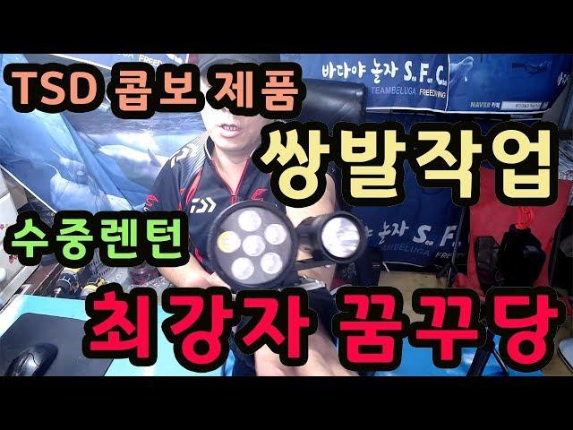 TSD 수중랜턴 쌍발작업 최강자 꿈꾸당