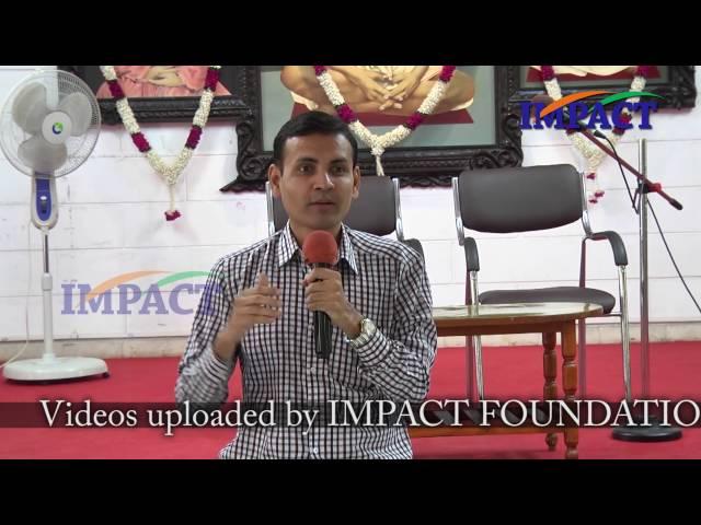 "Take charge and Be free" class by Dr Vivek Modi at IMPACT 2016